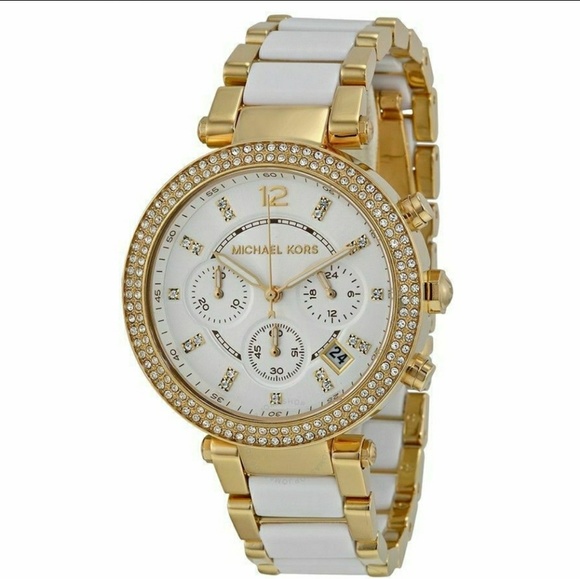 Michael Kors Accessories - Michael Kors MK6119 Parker Gold Tone Glitz